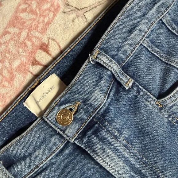 Favorite Daughter Jordie High Rise Straight Jeans 28x30 Made USA #FCJLBC5546 - Picture 4 of 15